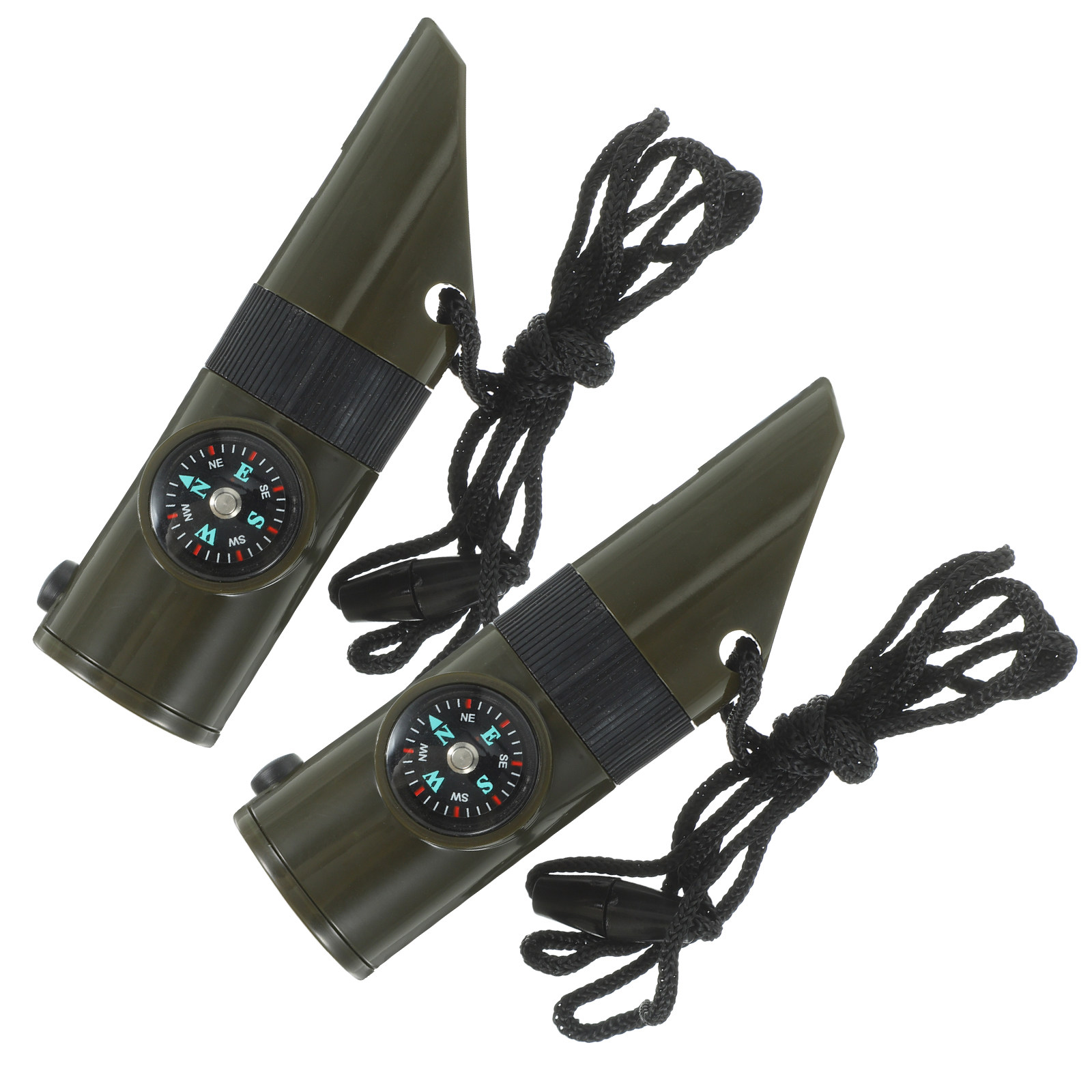 Emergency Whistle Loud - 2Pcs Multi-Functional Survival Whistle Emergency Loud