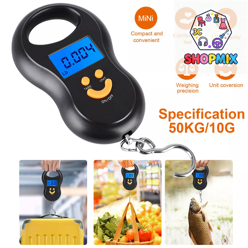 Fishing Kit Compact - Electronic 50Kg 10g Hanging Scale LCD