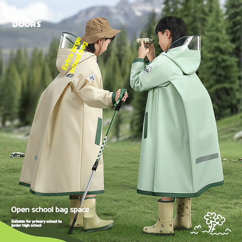 Emergency Poncho Rain - boys and girls for school students