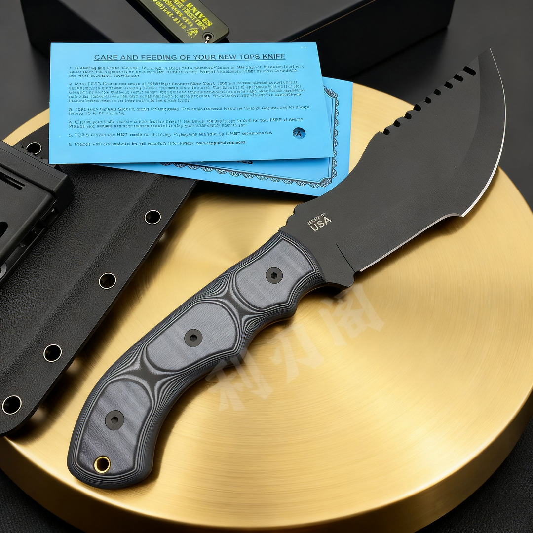 Bushcraft Knife Fixed - TOPS Tracker - Jungle Repair Knife,