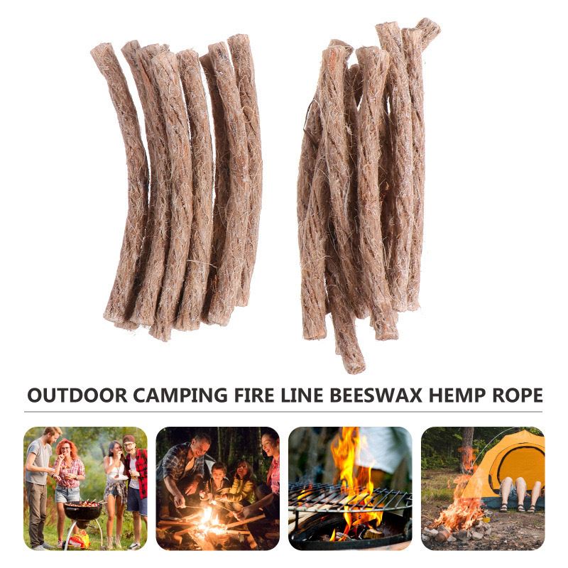 Fire Starting Kit - 4/6/10PCS Survival Tools Survival Wick Hemp