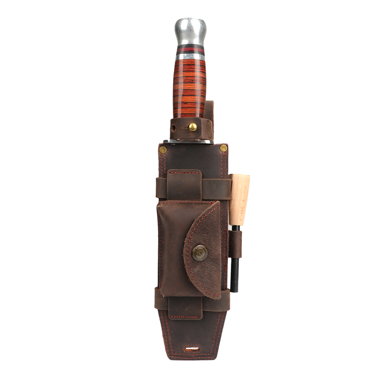 Tourbon Camping Leather thKnif - Bushcraft Knife Fixed ulasan dan harga