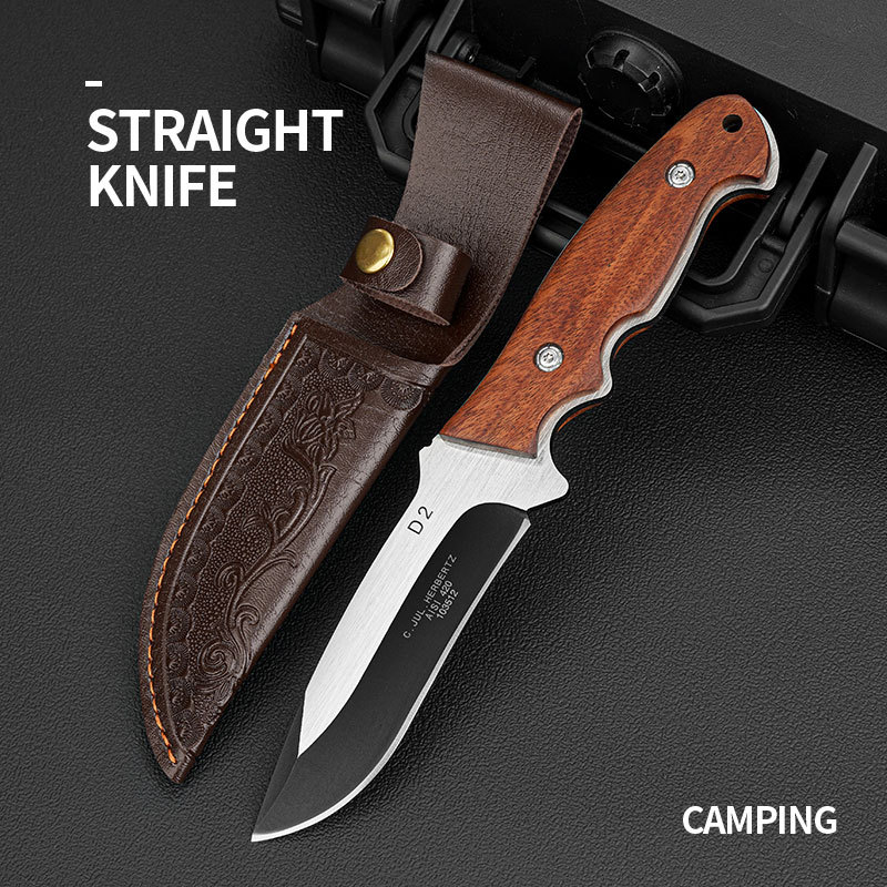 1PC Stainless Steel Kitchen Kn - Bushcraft Knife Fixed ulasan dan harga