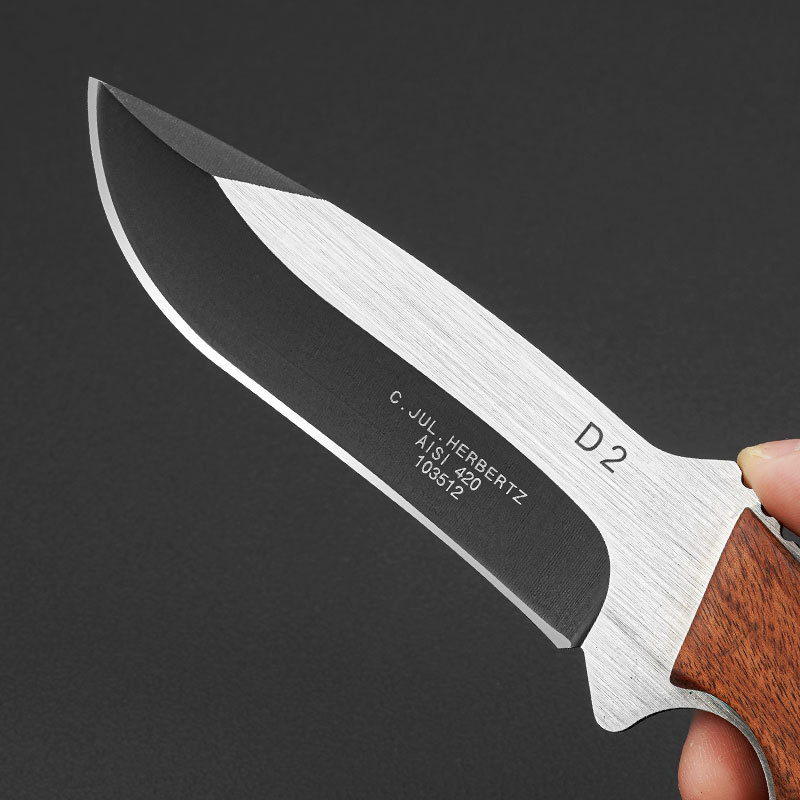 1PC Stainless Steel Kitchen Kn - Bushcraft Knife Fixed ulasan dan harga