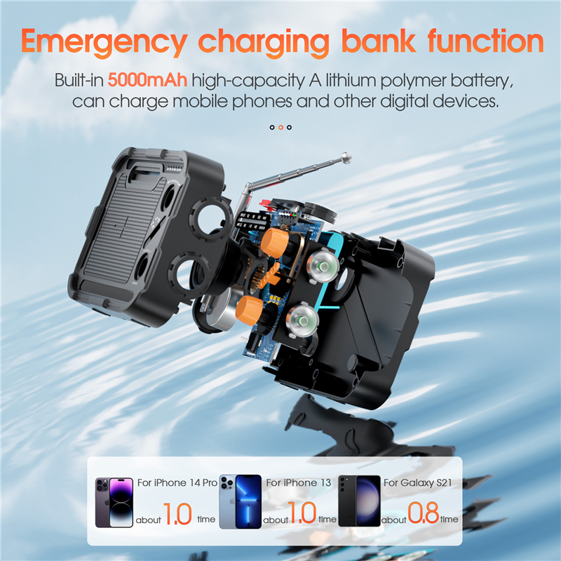 5000mAh Emergency Solar Power  - Solar Emergency Charger ulasan dan harga