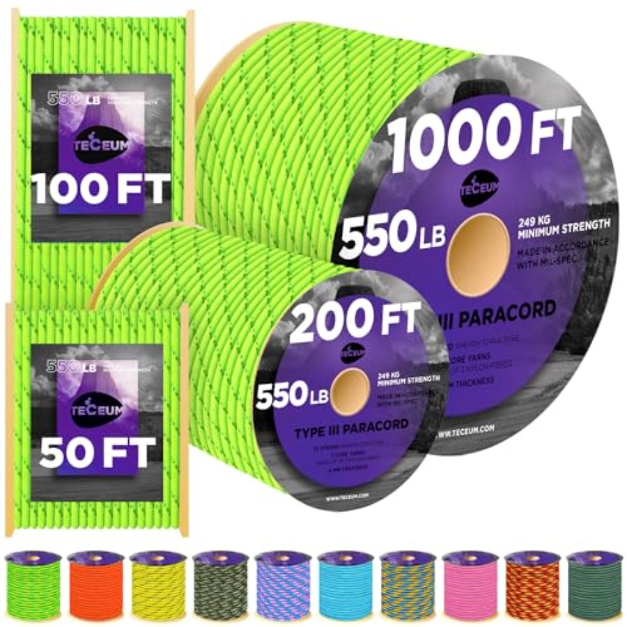 Reflective Paracord Rope 1000  - Para Cord 1000Ft ulasan dan harga