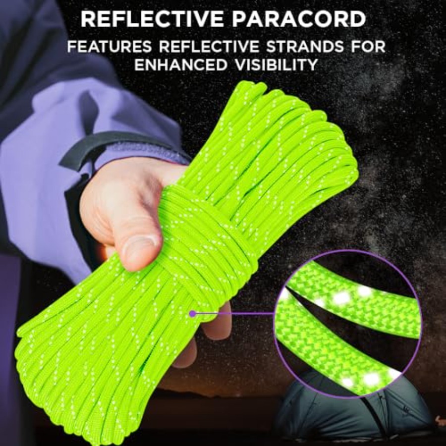 Reflective Paracord Rope 1000  - Para Cord 1000Ft ulasan dan harga