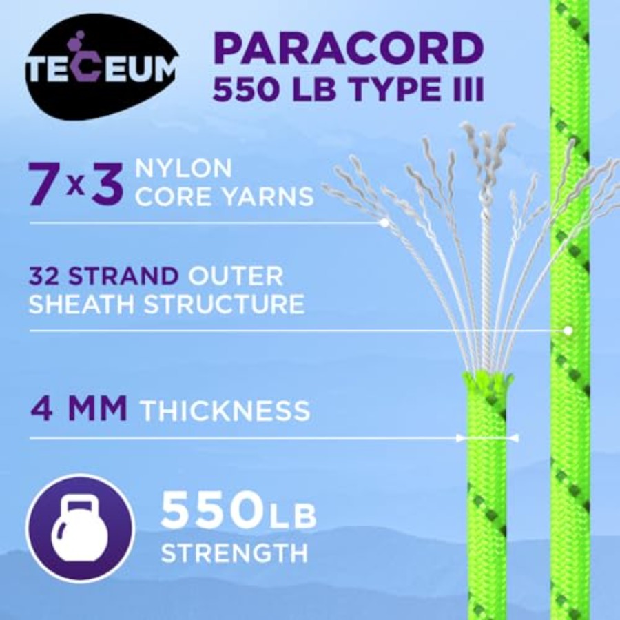 Reflective Paracord Rope 1000  - Para Cord 1000Ft ulasan dan harga