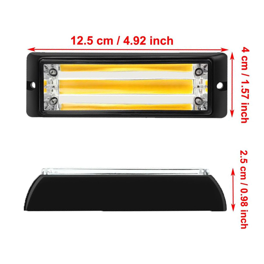 2pcs COB LED Warning Light Eme - Sos Light Strobe ulasan dan harga