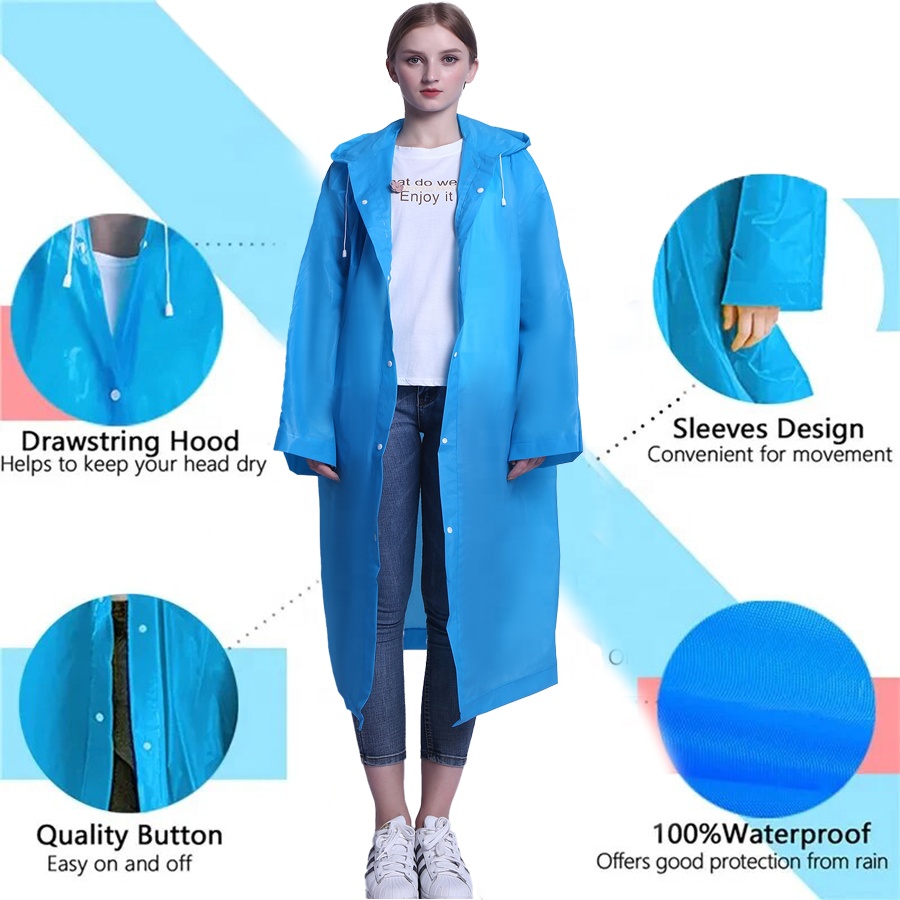 Raincoat Thickened Transparent - Emergency Poncho Rain ulasan dan harga