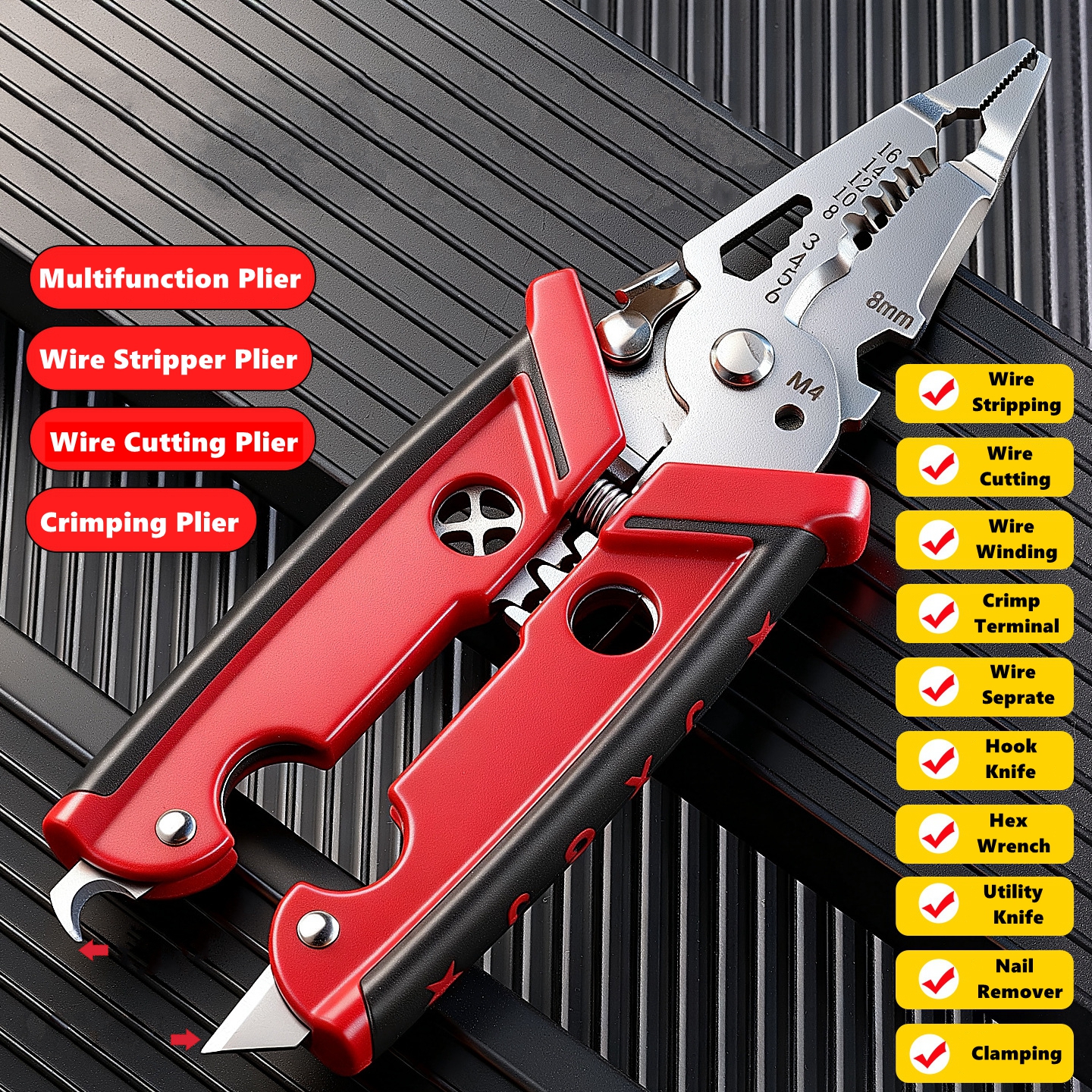 18 in 1 Electrician Pliers Mul - Multi Tool Plier ulasan dan harga