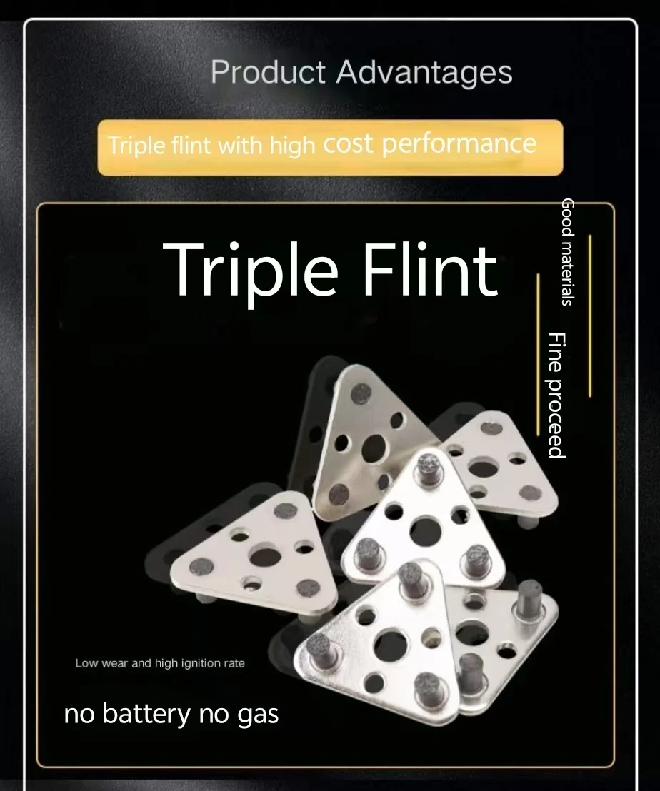 1pc Spark lighter stone Triple - Fire Starting Kit ulasan dan harga