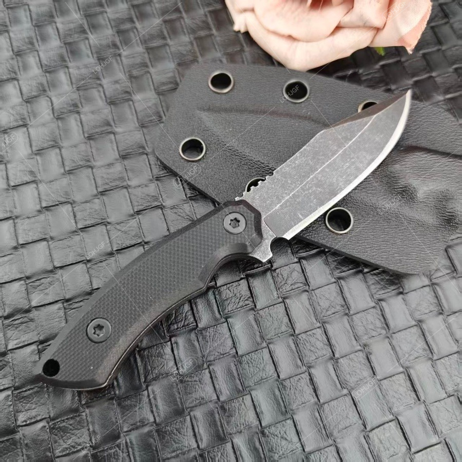Portable Outdoor Camping Fishi - Bushcraft Knife Fixed ulasan dan harga