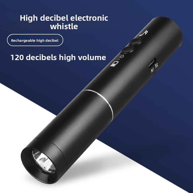 New LED Flashlight Electronic  - Emergency Whistle Loud ulasan dan harga
