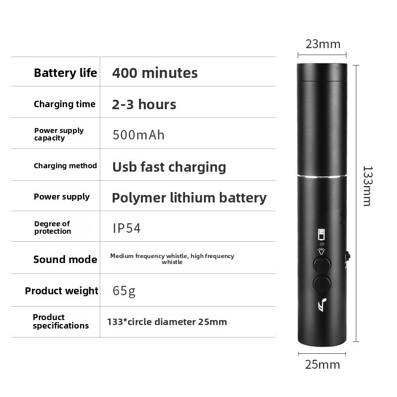New LED Flashlight Electronic  - Emergency Whistle Loud ulasan dan harga