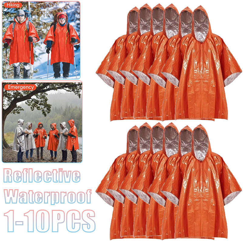 1-10PCS Compact Thermal Emerge - Survival Blanket Reflective ulasan dan harga