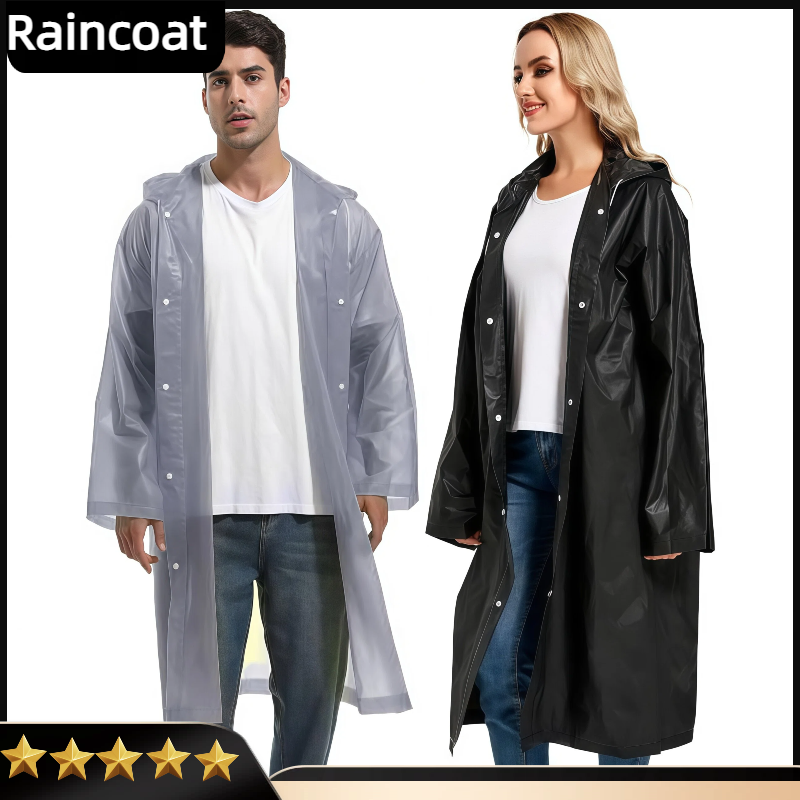 Rain Ponchos For Adults Pouch  - Emergency Poncho Rain ulasan dan harga