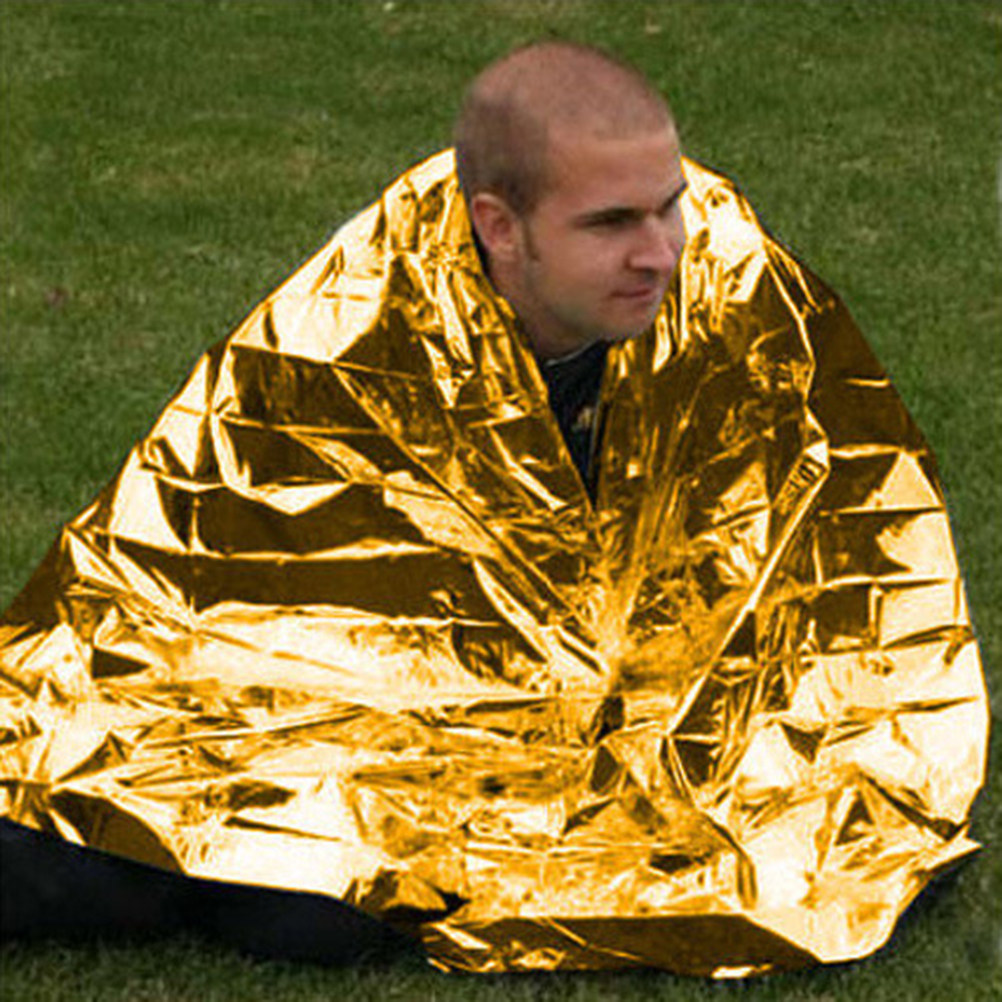 Emergency Blanket Silver Golde - Survival Blanket Reflective ulasan dan harga