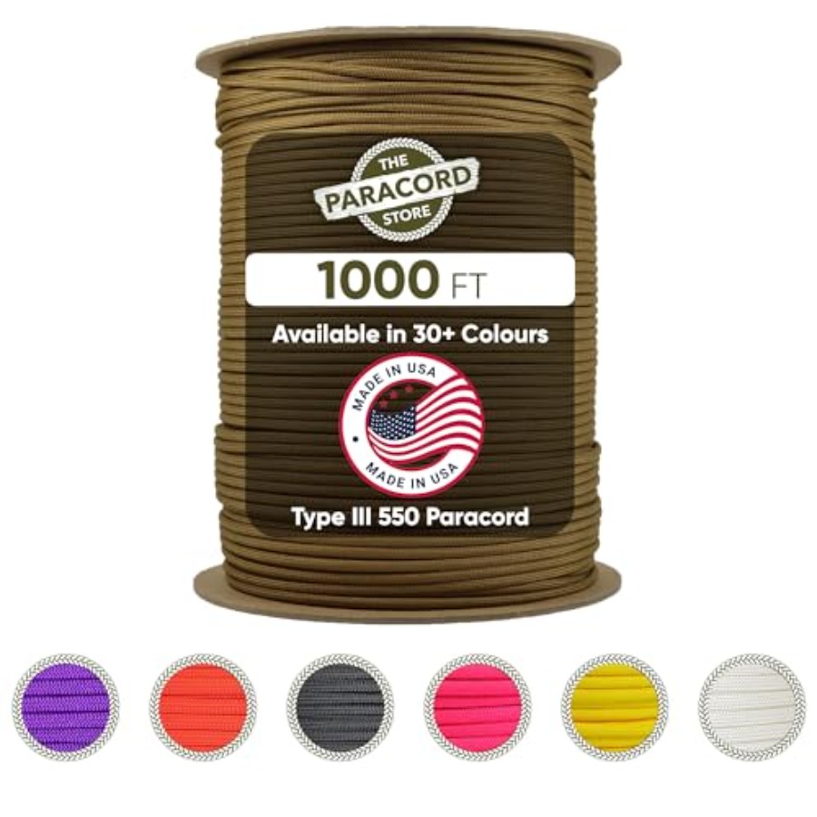Type III 550 Paracord - 1000 F - Para Cord 1000Ft ulasan dan harga