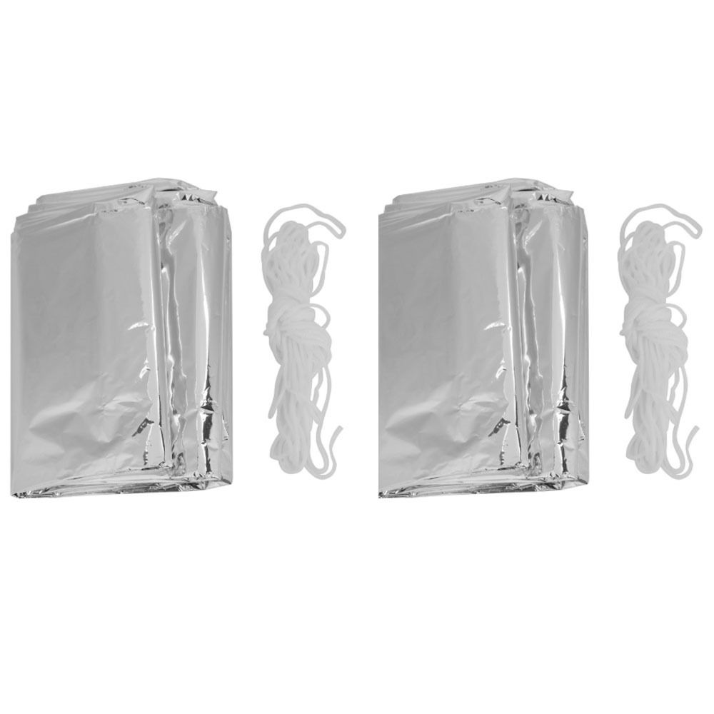 2 Pcs Reflective Emergency She - Survival Blanket Reflective ulasan dan harga