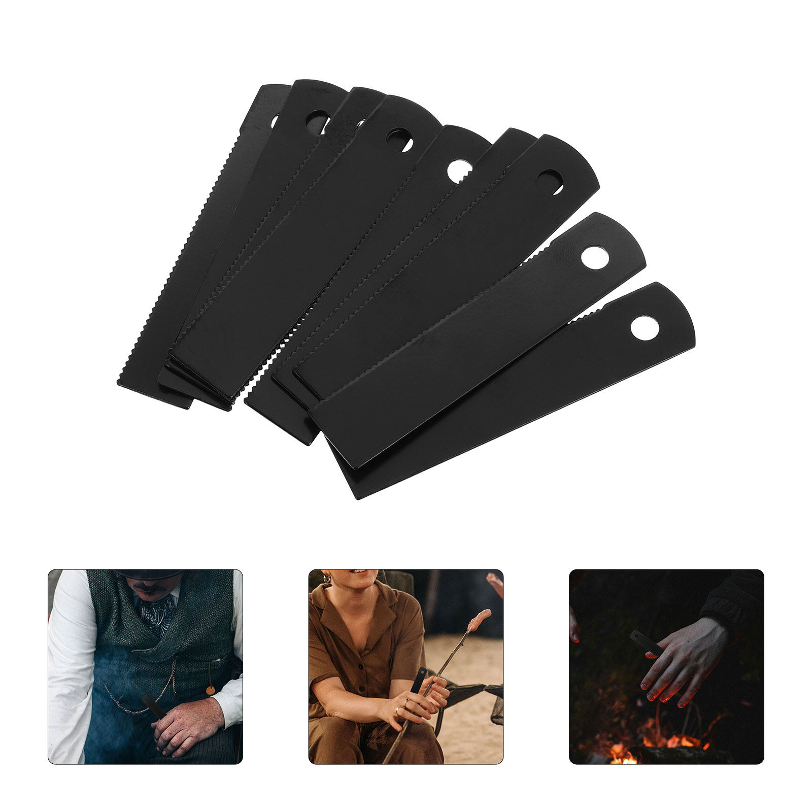 10Pcs Serrated Flint Fire Scra - Fire Starting Kit ulasan dan harga