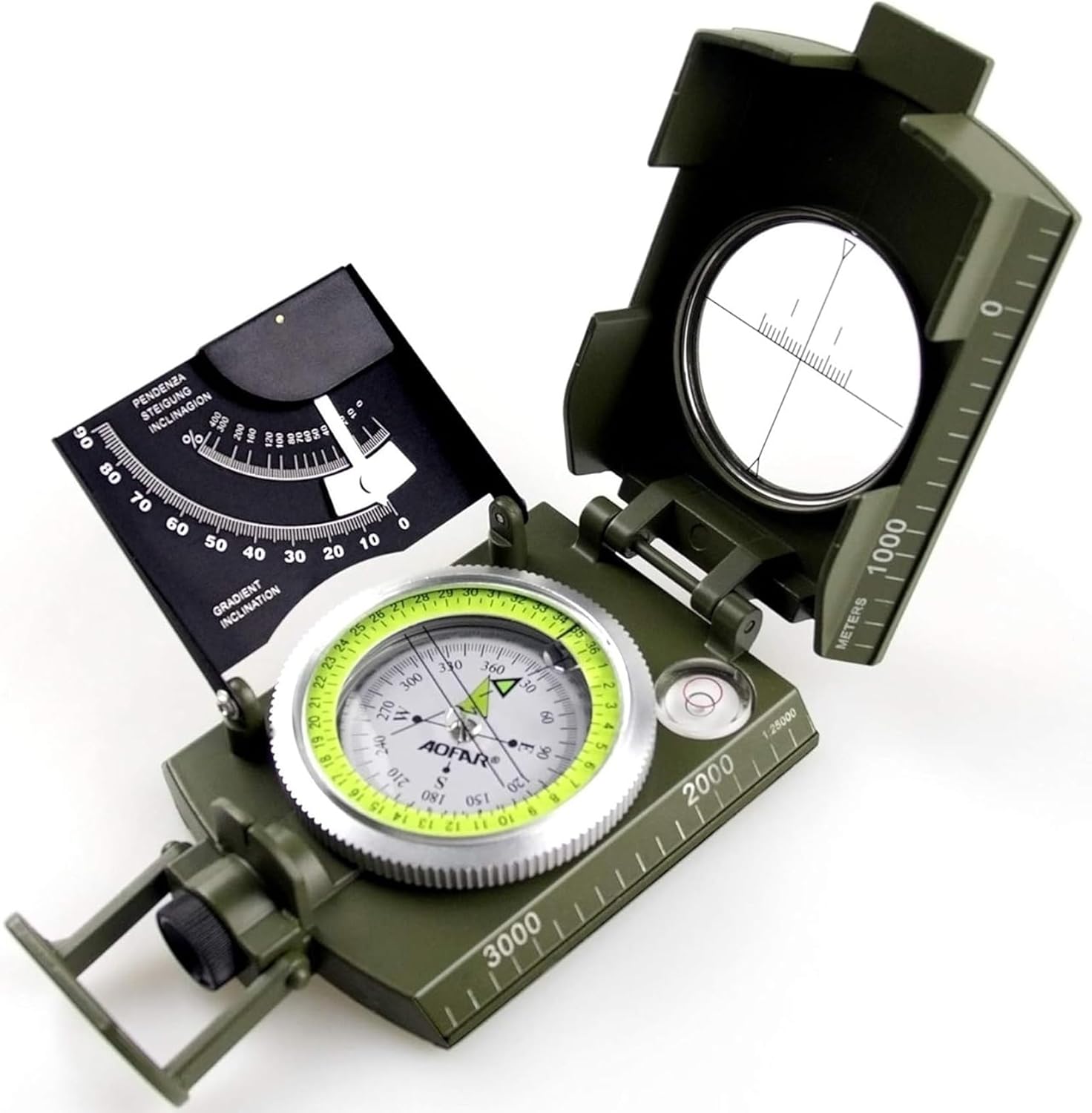 Military Compass for Hiking, L - Compass Lensatic ulasan dan harga
