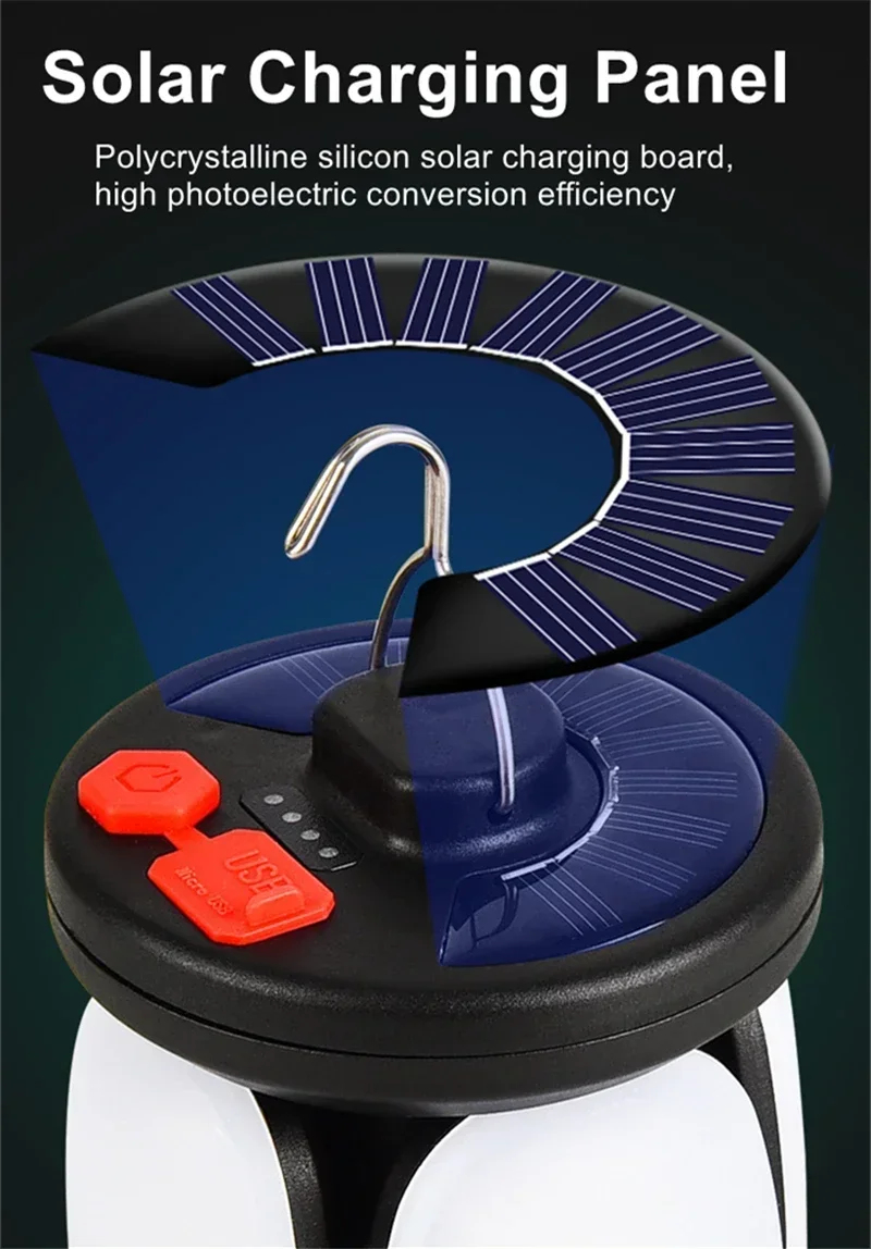 High Power Solar LED Camping L - Solar Emergency Charger ulasan dan harga