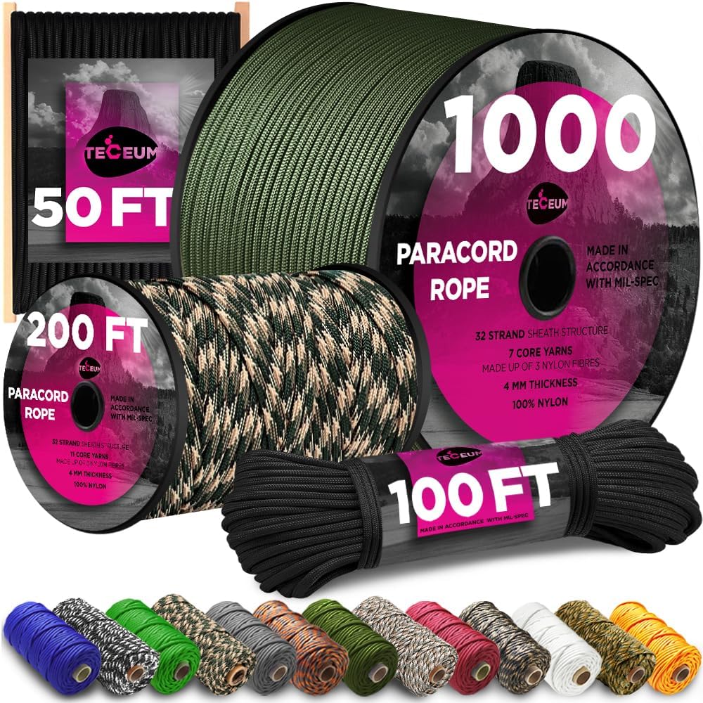 750 lb Paracord Rope 1000ft/20 - Para Cord 1000Ft ulasan dan harga