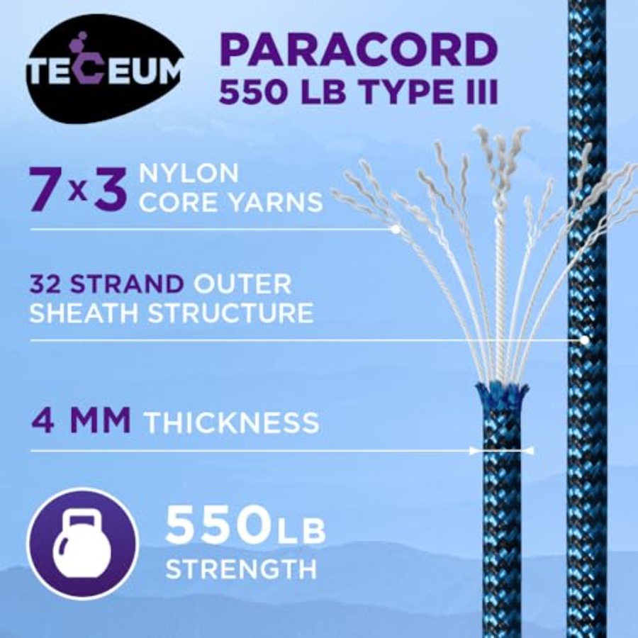 Reflective Paracord Rope 1000  - Para Cord 1000Ft ulasan dan harga