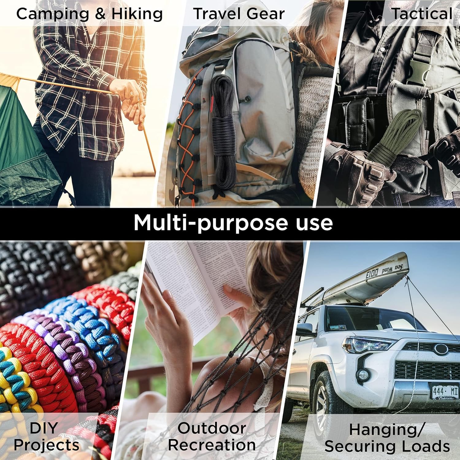 750 lb Paracord Rope - 1000Ft/ - Para Cord 1000Ft ulasan dan harga
