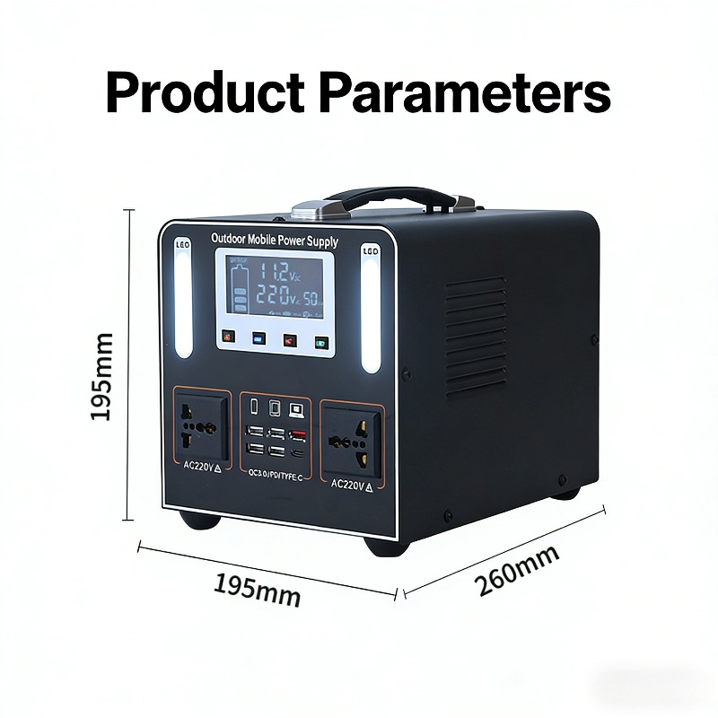 500W AC 220V Portable Power St - Solar Emergency Charger ulasan dan harga