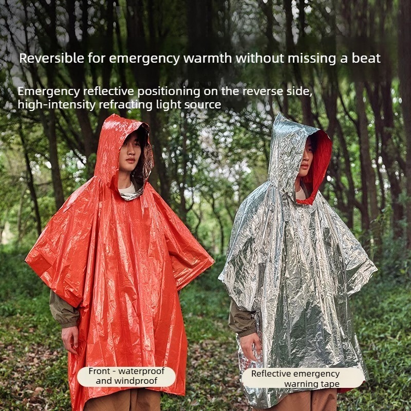 1-10PCS Emergency Blanket Ponc - Survival Blanket Reflective ulasan dan harga