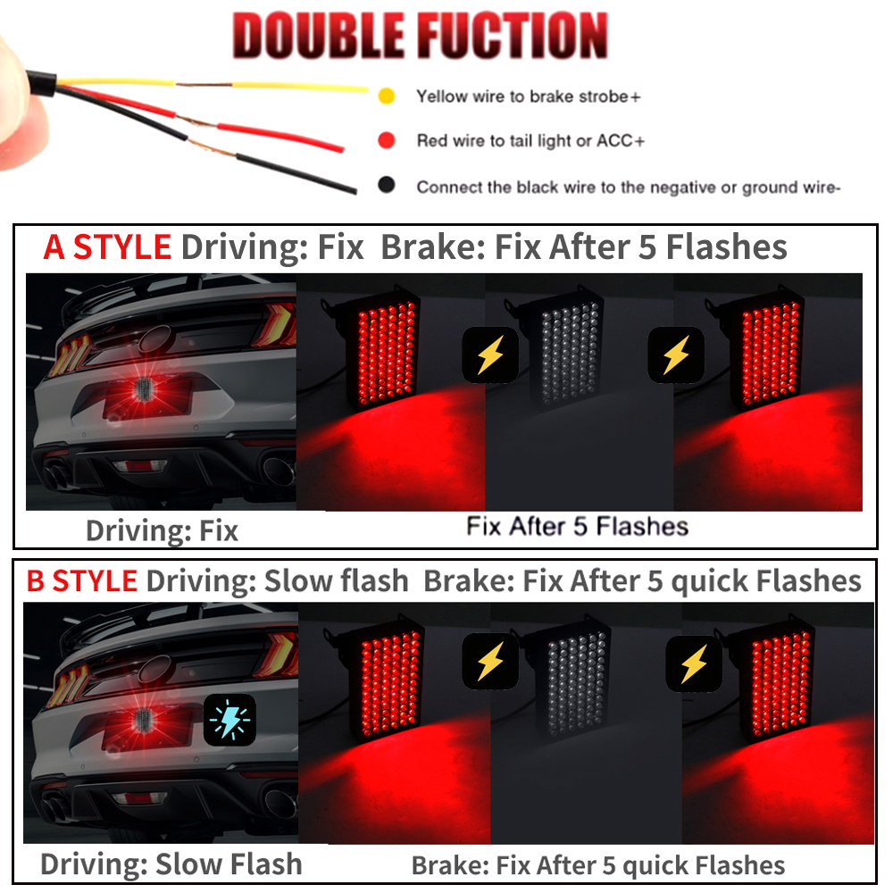 F1 Brake Light Rear Automotive - Sos Light Strobe ulasan dan harga