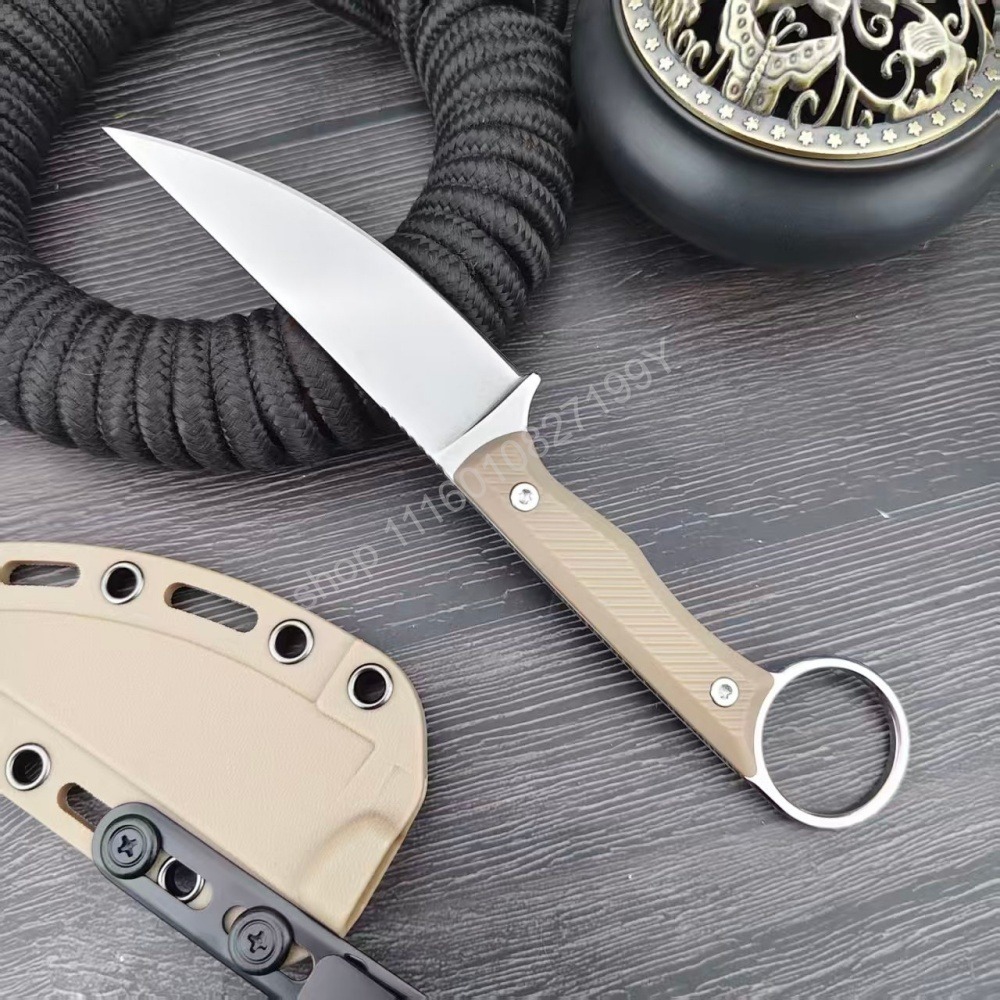 Wargoat Straight Knife with Po - Bushcraft Knife Fixed ulasan dan harga