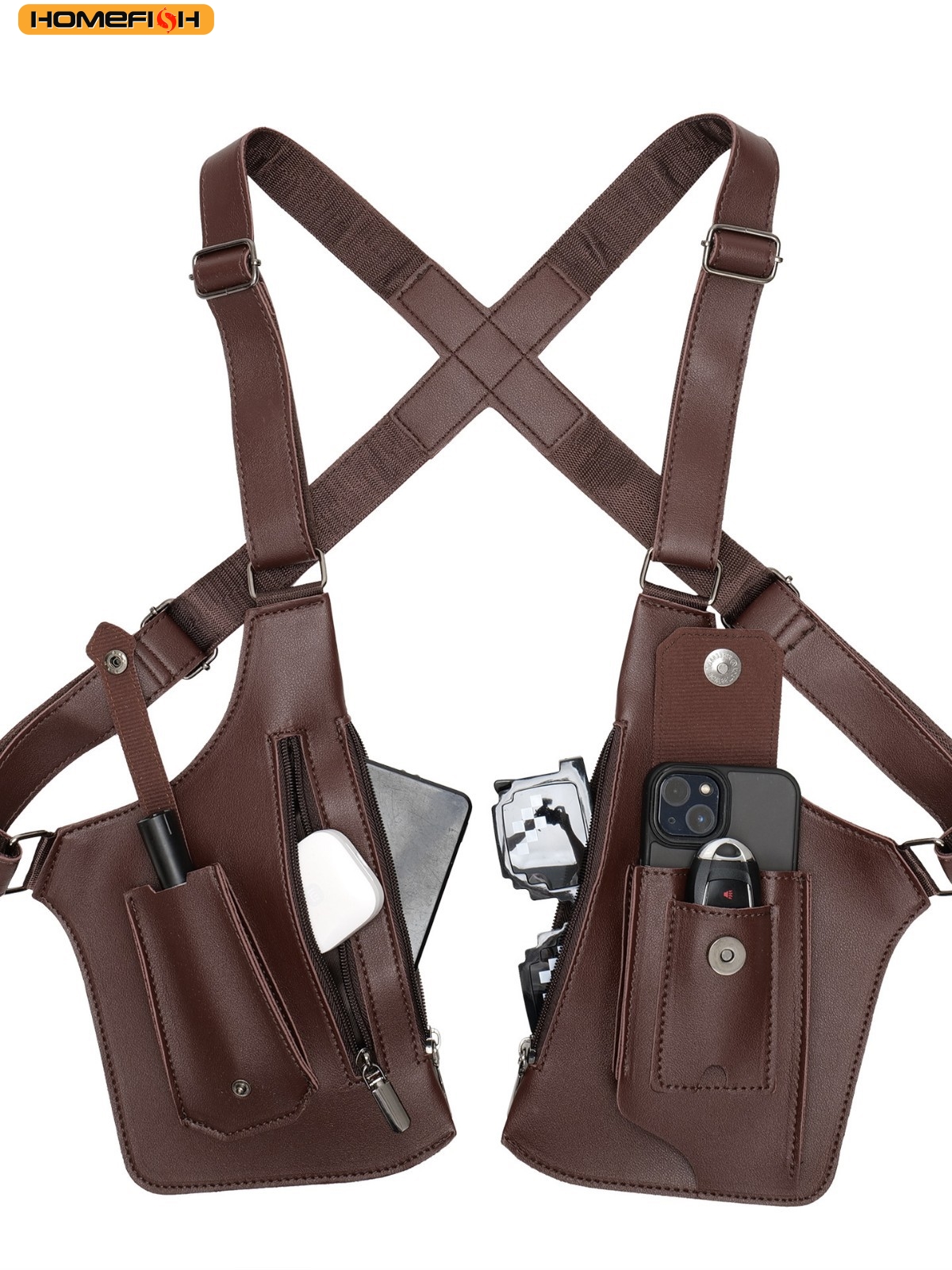 HOMEFISH Double Shoulder Strap - Fishing Kit Compact ulasan dan harga